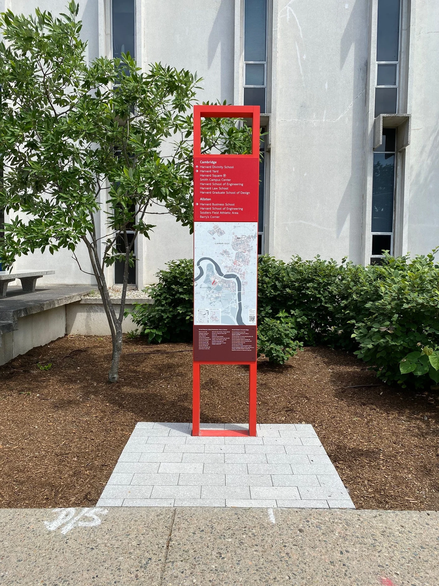 Campus signage: blending modern visual language with Harvard's historic context